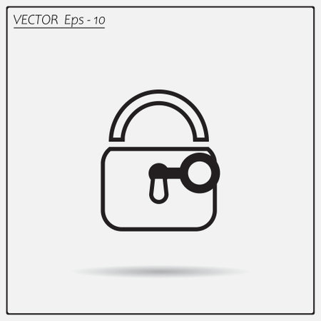 Lock vector iconのイラスト素材