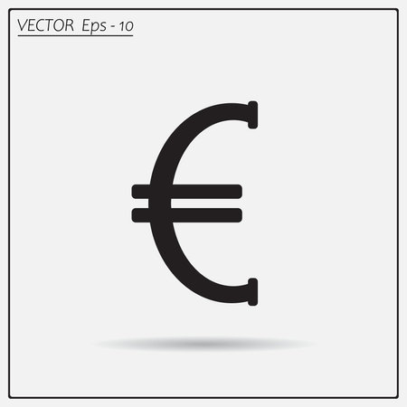 Euro badge, vector icon.のイラスト素材