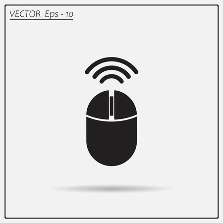 Computer mouse sign icon, vector illustration. Flat design styleのイラスト素材