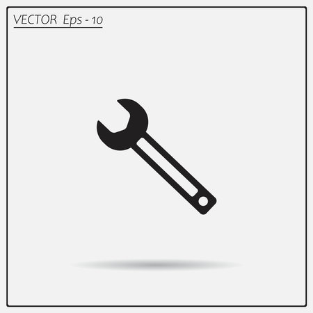 wrench icon, vector illustrationのイラスト素材