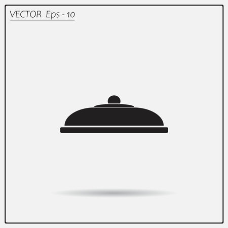 Restaurant cloche .vector iconのイラスト素材