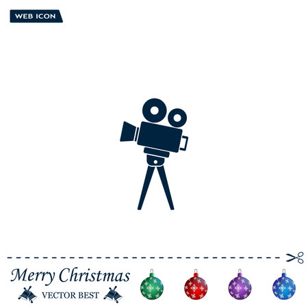 Video camera icon vectorのイラスト素材