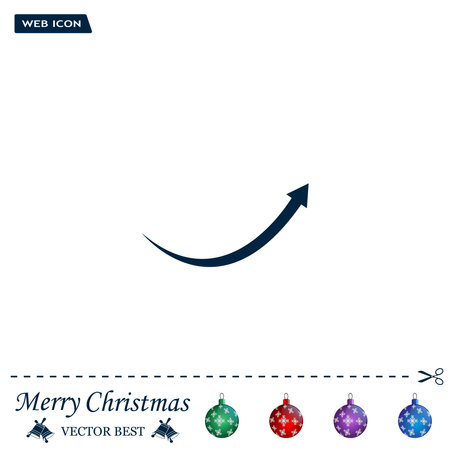 arrow indicates the direction. icon. vector designのイラスト素材