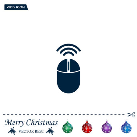 Computer mouse sign icon, vector illustration. Flat design styleのイラスト素材