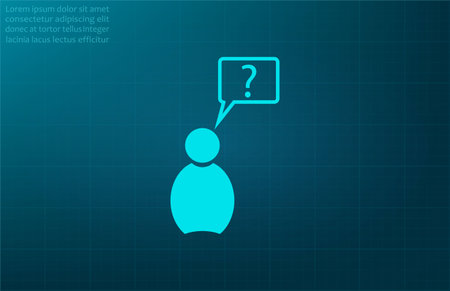 question and exclamation mark, vector illustration. Flat design styleのイラスト素材
