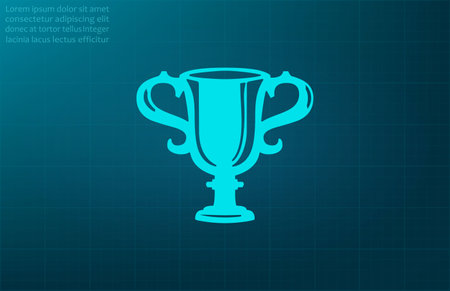 Vector winner cup iconのイラスト素材