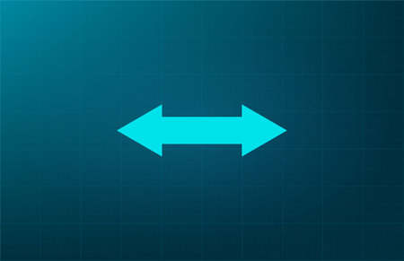 2 side arrow illustration iconのイラスト素材