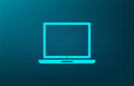 Vector laptop iconのイラスト素材
