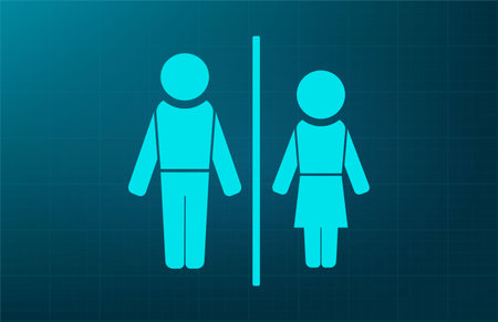 Man and lady toilet signのイラスト素材