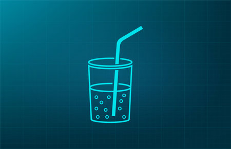 Soft drink vector iconのイラスト素材