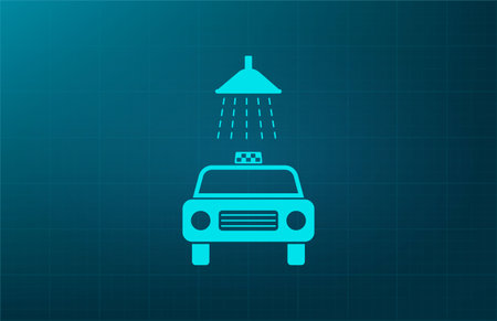 car wash iconのイラスト素材