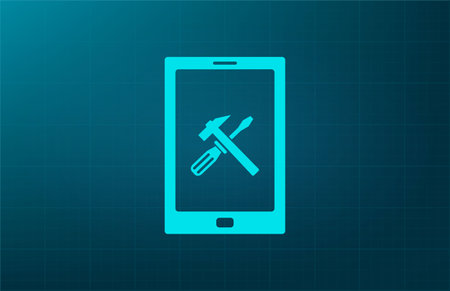 setting parameters, mobile smartphone icon, vector illustration. Flat design styleのイラスト素材