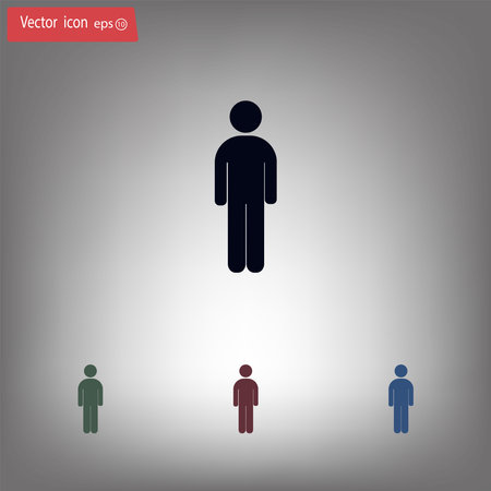 Man - vector iconのイラスト素材