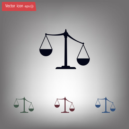 Pictograph of justice scalesのイラスト素材