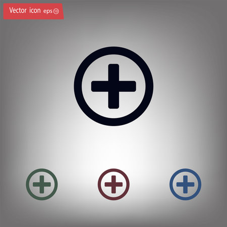 Medical cross iconのイラスト素材