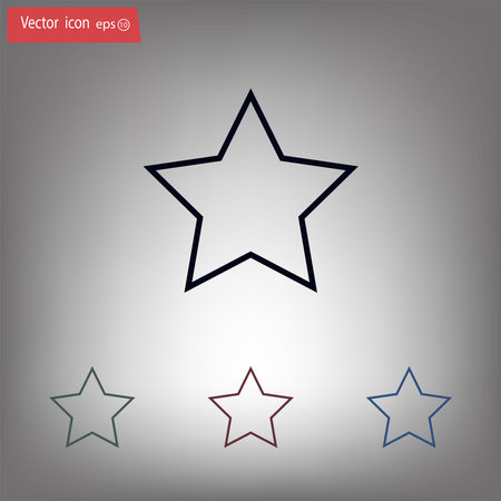 star - vector iconのイラスト素材