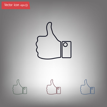 Vector thumb up iconのイラスト素材