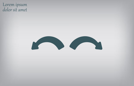 Arrow icon, vector illustration. Flat design style eps 10のイラスト素材