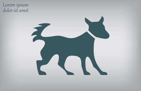 Goat icon, vector illustration. Flat design style eps 10のイラスト素材