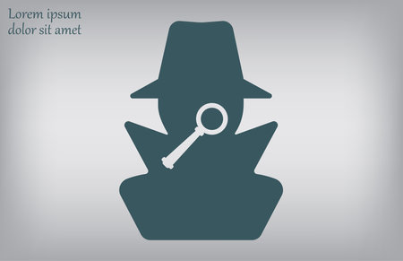 Search icon. Flat design style. Vector illustration. Eps 10.のイラスト素材