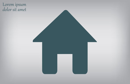 Home icon. Vector illustration. Eps 10. Flat design style.のイラスト素材