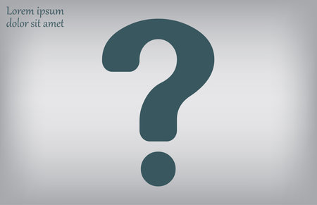 Question mark icon. Flat design style eps 10 vector illustration.のイラスト素材