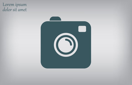 Camera icon, vector illustration. Flat design style eps 10.のイラスト素材