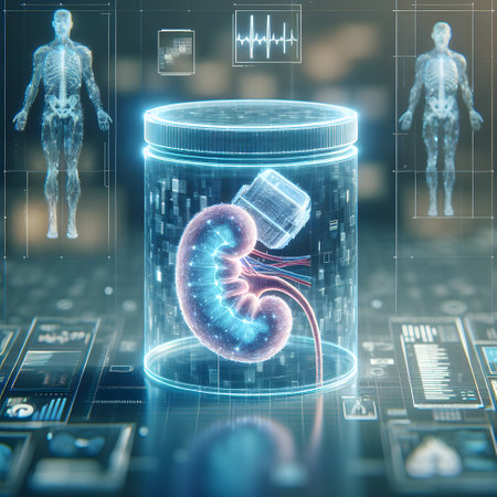 Digital medical illustration of human digestive system. 3d rendering toned image double exposureの素材