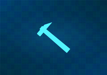 Hammer icon. Flat design style. Made in vector EPS 10のイラスト素材