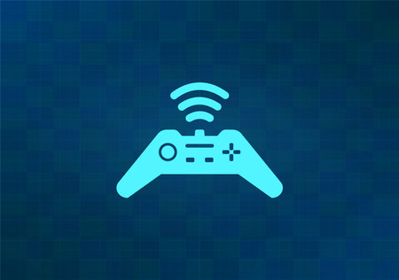 Joystick sign icon, vector illustration. Flat design style