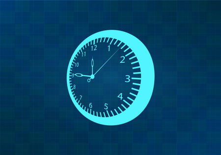 Vector Clock Icon. Vector illustrationのイラスト素材
