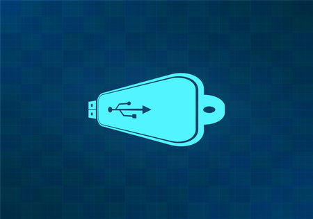 Vector usb flash drive iconのイラスト素材