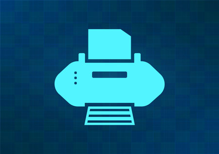 Printer icon. Printer symbol. Flat design style eps 10