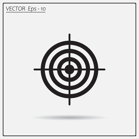Target icon. Vector concept illustration for design. Eps 10 file.のイラスト素材