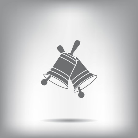 christmas bell icon. christmas bell icon. christmas bell iconのイラスト素材