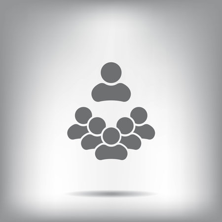 people icon - vector people icon. Flat design style eps 10のイラスト素材