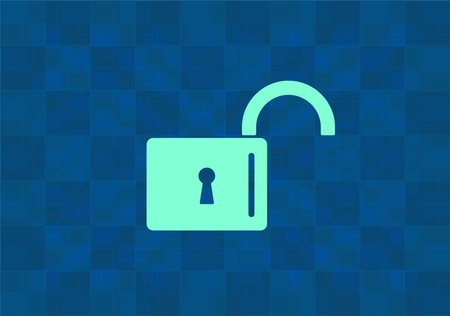 Easy open lock icon.のイラスト素材