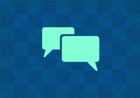 Chat Flat Icon with shadow. Vector EPS 10.のイラスト素材