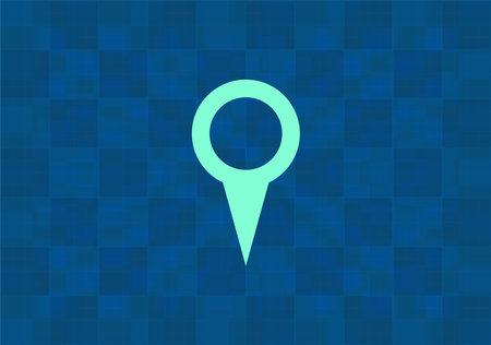 Map pointer - vector icon, flat designのイラスト素材
