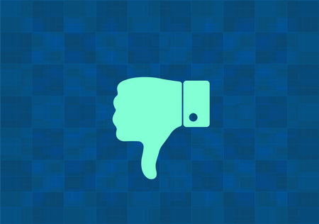 Vector hand with thumb down iconのイラスト素材