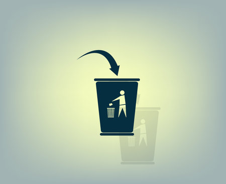 ballot box web icon. vector designのイラスト素材