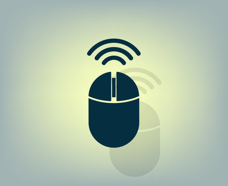 Computer mouse sign icon, vector illustration. Flat design styleのイラスト素材