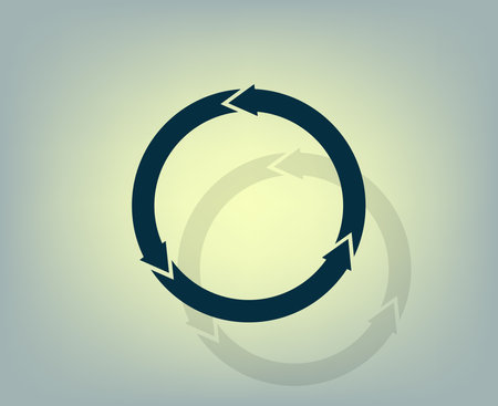 circular arrows vector iconのイラスト素材