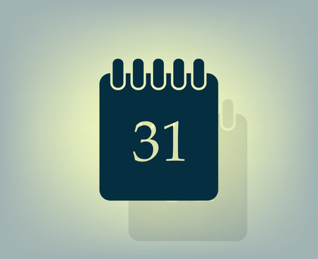 Calendar icon, vector illustration. Flat design styleのイラスト素材