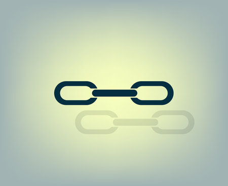 Link sign icon. Hyperlink chain symbol. Flat design style.のイラスト素材