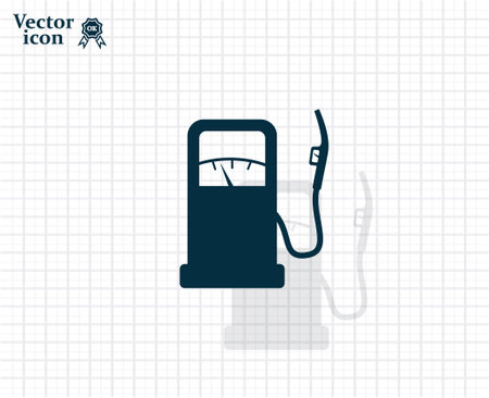 gas station - vector iconのイラスト素材