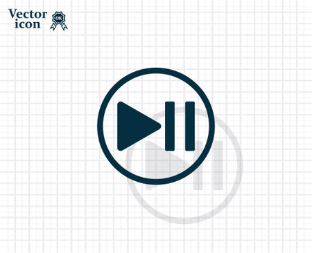 pause button vector iconのイラスト素材