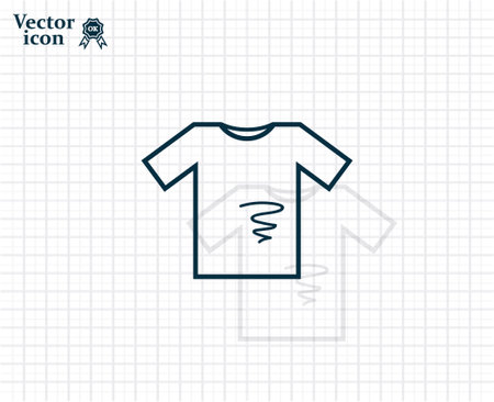 dirty shirt vector iconのイラスト素材