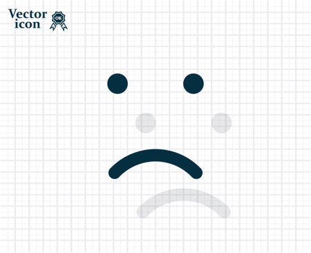 Face sign icon, vector illustration. Flat design styleのイラスト素材