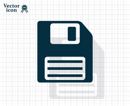 floppy disk iconのイラスト素材